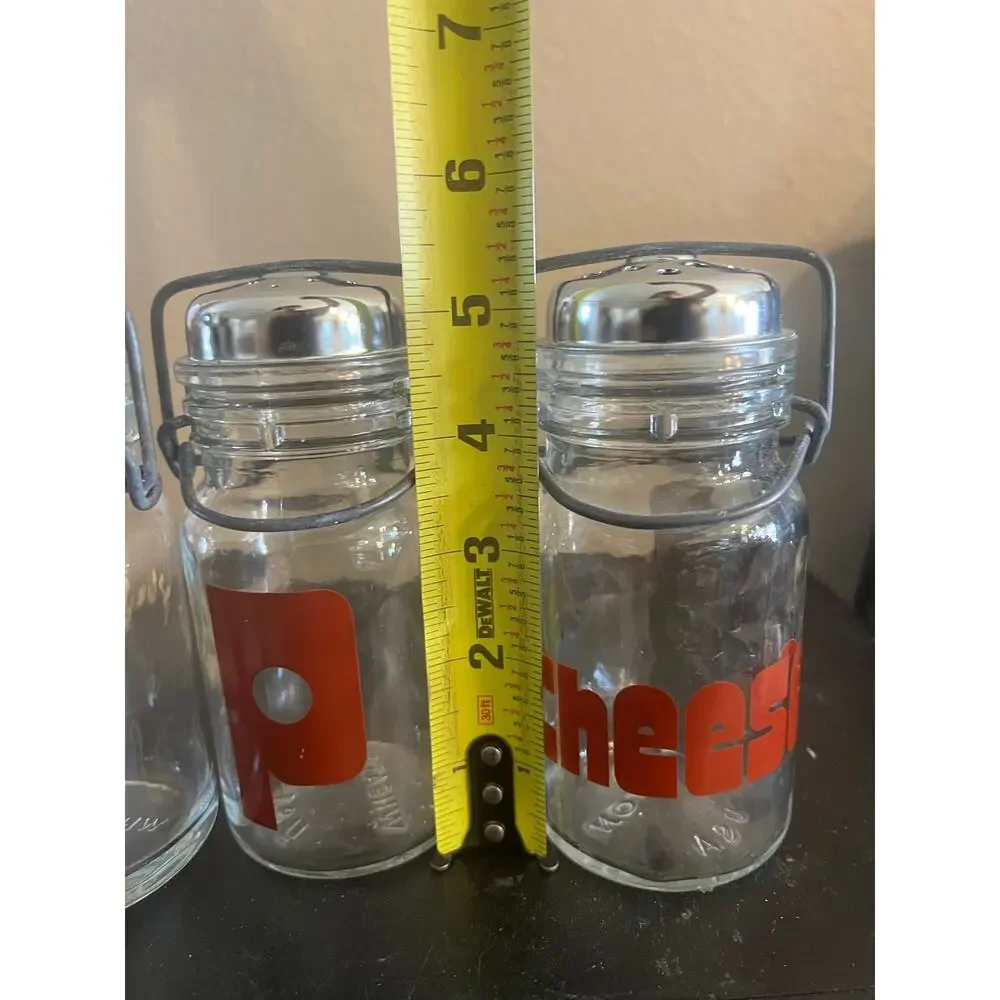 Vintage MCM Wheaton Glass Shaker Set 5.5”